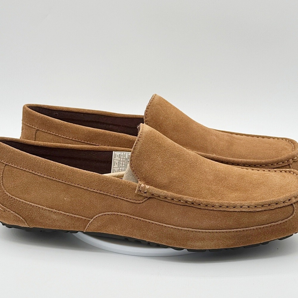 Ugg Alder Faux Shearling Slippers / Size 18 Mens / Chestnut Suede, New